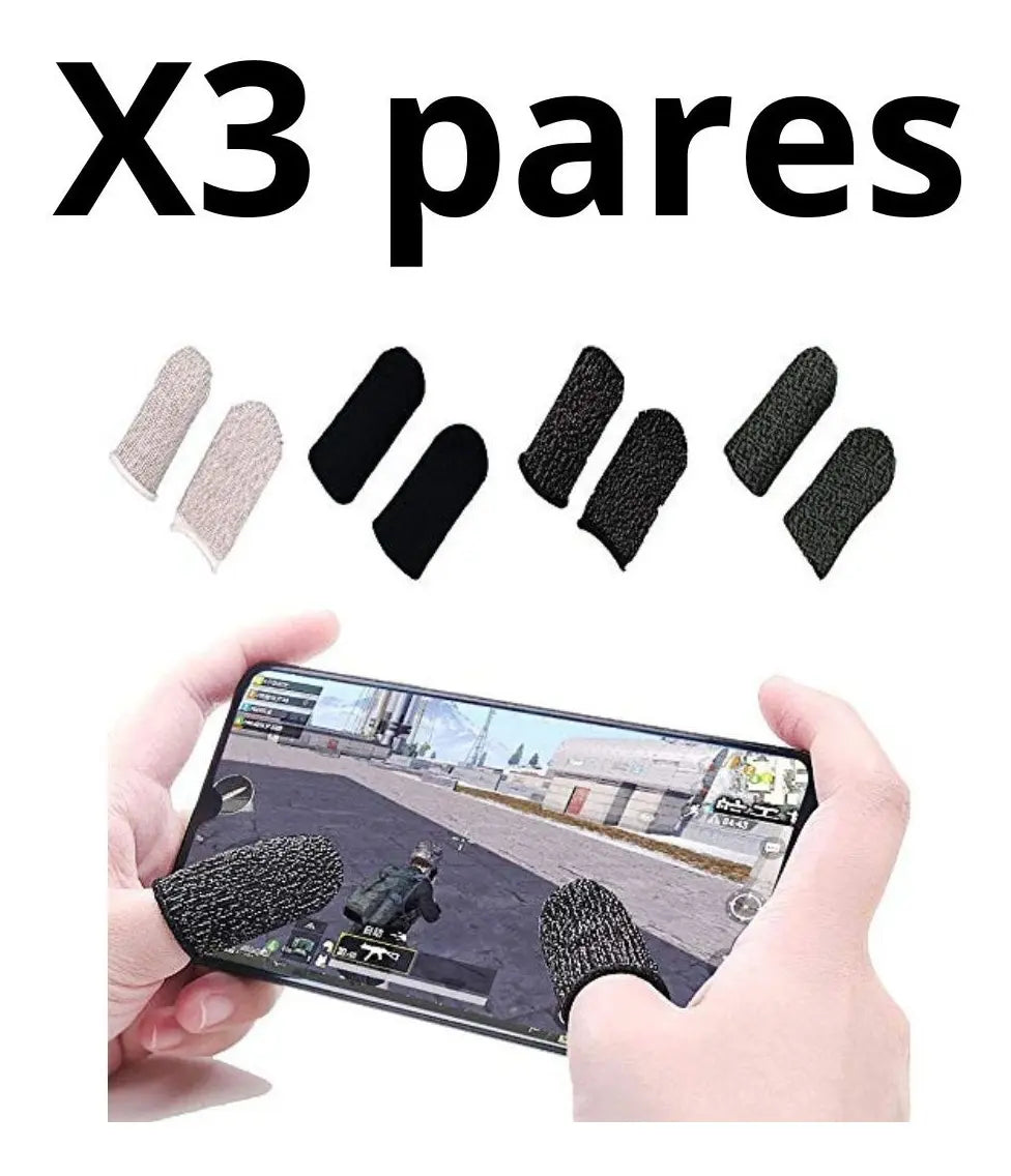 Dedales Gamer Fundas Guantes Para Dedos X3