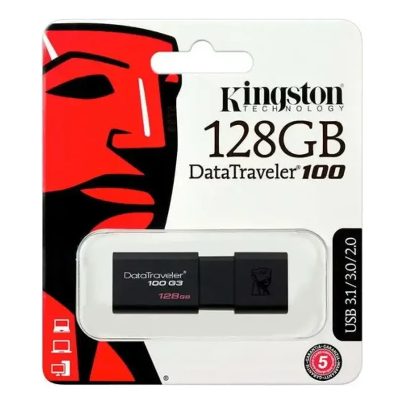 Pendrive 128gb Almacenamiento Kingston Usb 3.0 Datatravel