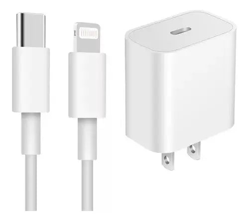 Cargador iPhone Certificado Carga Rapida 20w Tipo Lightning