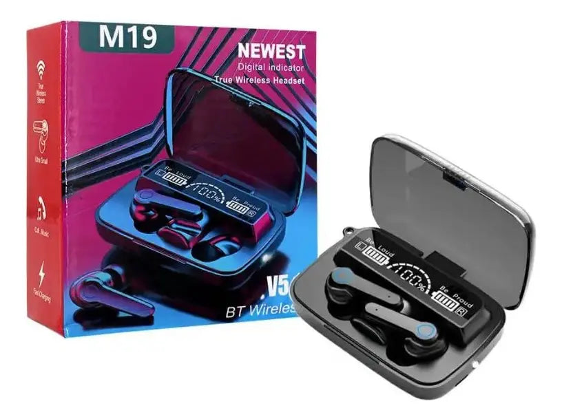 Audifonos Bluetooth V5.3 Inalambricos Recargables Tws M19