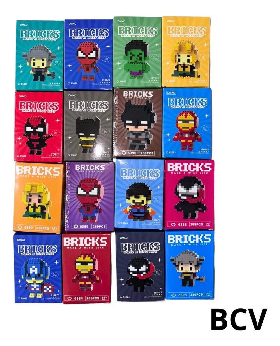Bloques Mini Lego Bricks Figuras Armable Coleccion Avengers