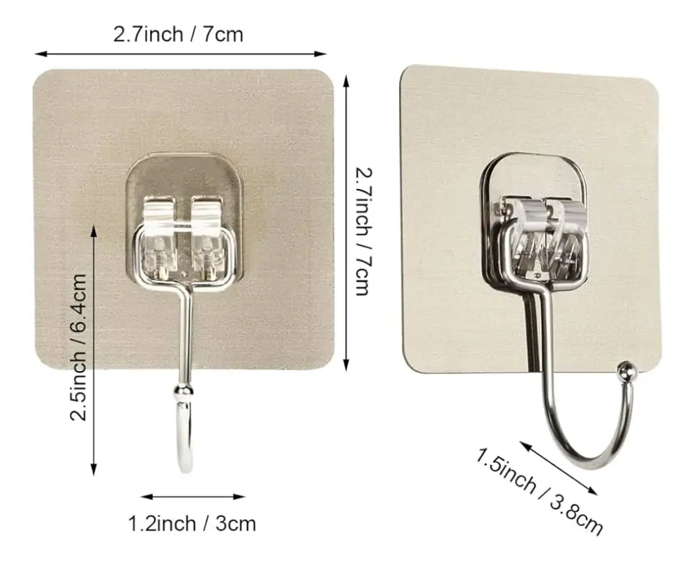 Ganchos Adhesivos Para Pared Colgar Resistentes 5 Unidades