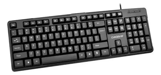 Teclado Alambrico De Cable Computadora Pc Puerto Usb Cadeve