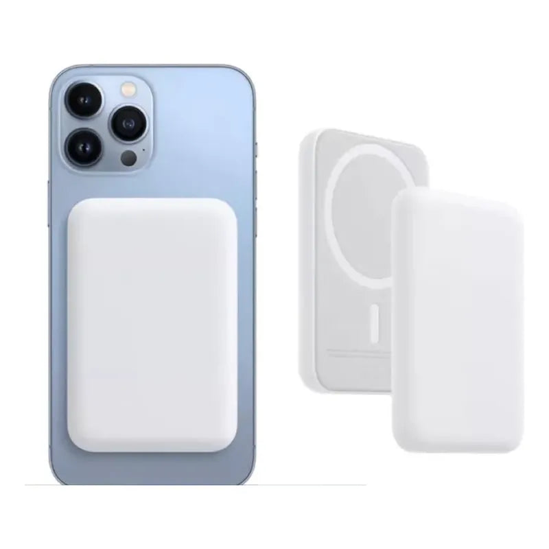 Powerbank Bateria iPhone Magsafe Cargador Portatil 5000 Mah Blanco