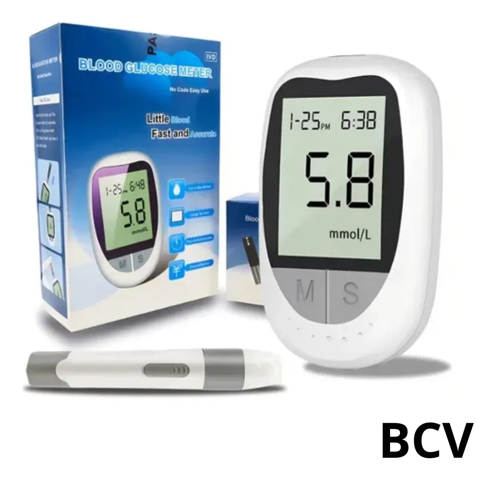 Glucometro Digital Portatil Kit 50 Tiras Y Lancetas