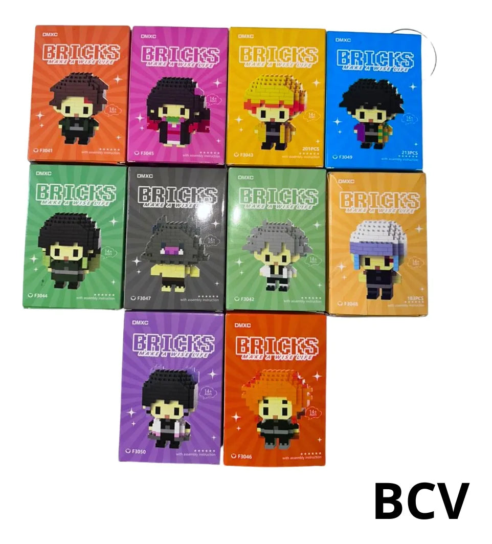 Bloques Mini Lego Bricks Armable Coleccion Demons Slayer