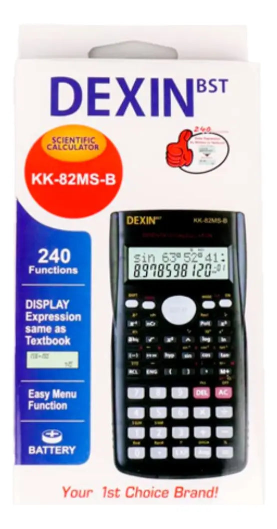 Calculadora Científica Doble Línea Dexin Bst Kk-82ms-d