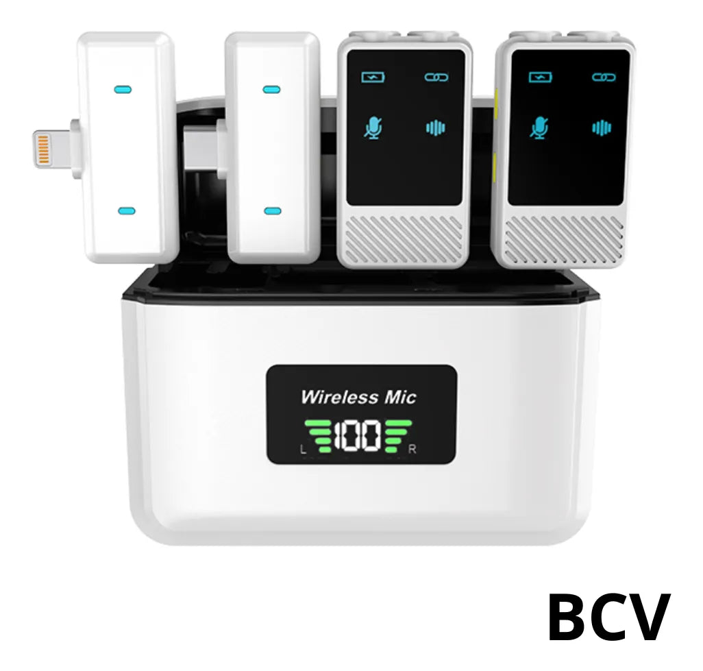 Micrófono Lavalier Inalámbrico Recargable Led Tipo C iPhone