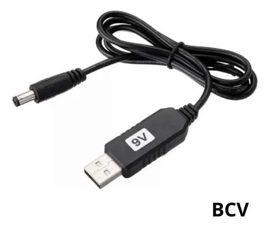 Cable Convertidor De Usb 5v A Dc 9v O 12v Modem O Router