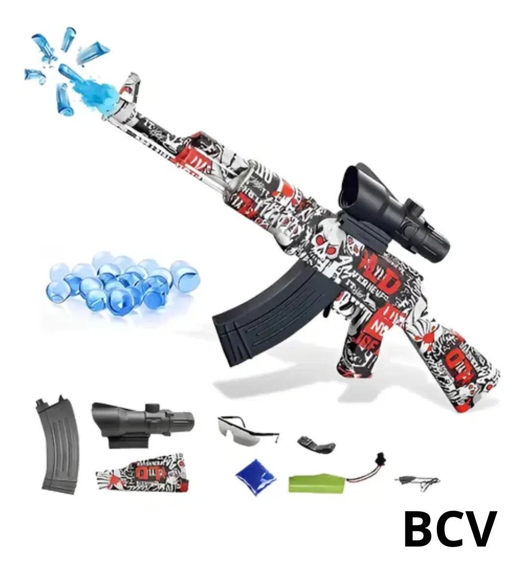 Pistola Hidrogel Semi Automatica Hydro Blaster Ak47