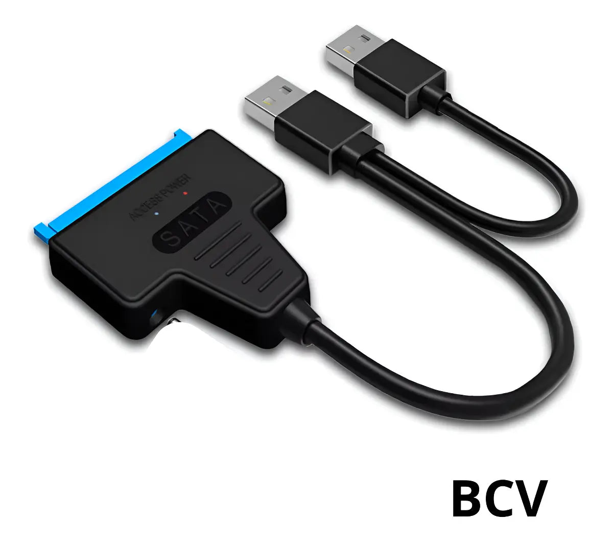 Cable Adaptador Sata Doble Usb Disco Duro Laptop Pc Hdd Ssd