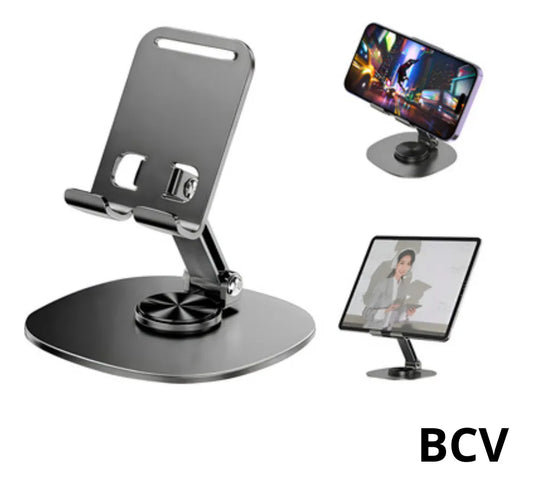 Base Metálica Soporte Mesa Celular Ajustable 360 Escritorio