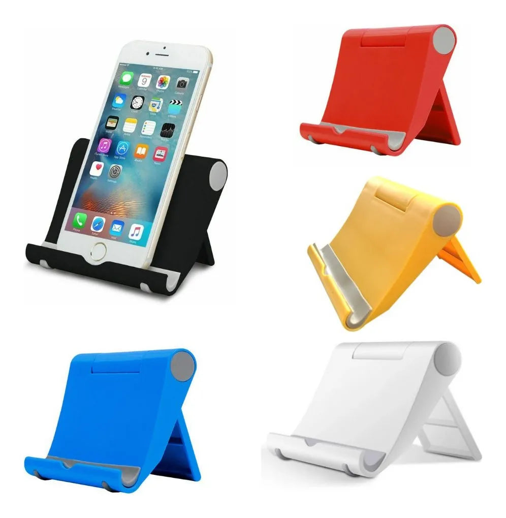 Base Soporte Teléfono Porta Celular Plegable Plástica Mesa