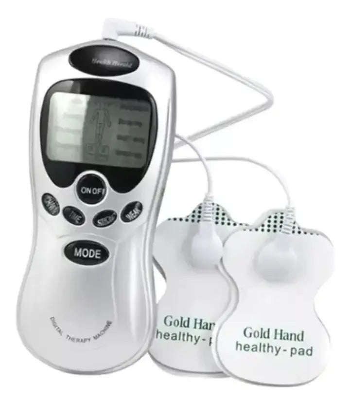Electroestimulador Masajeador TENS con Conexión 110V (8 Electrodos).