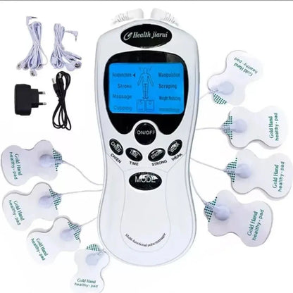 Electroestimulador Masajeador TENS con Conexión 110V (8 Electrodos).