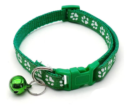 Collar Correa Para Mascota Gato Perro Ajustable Con Cascabel