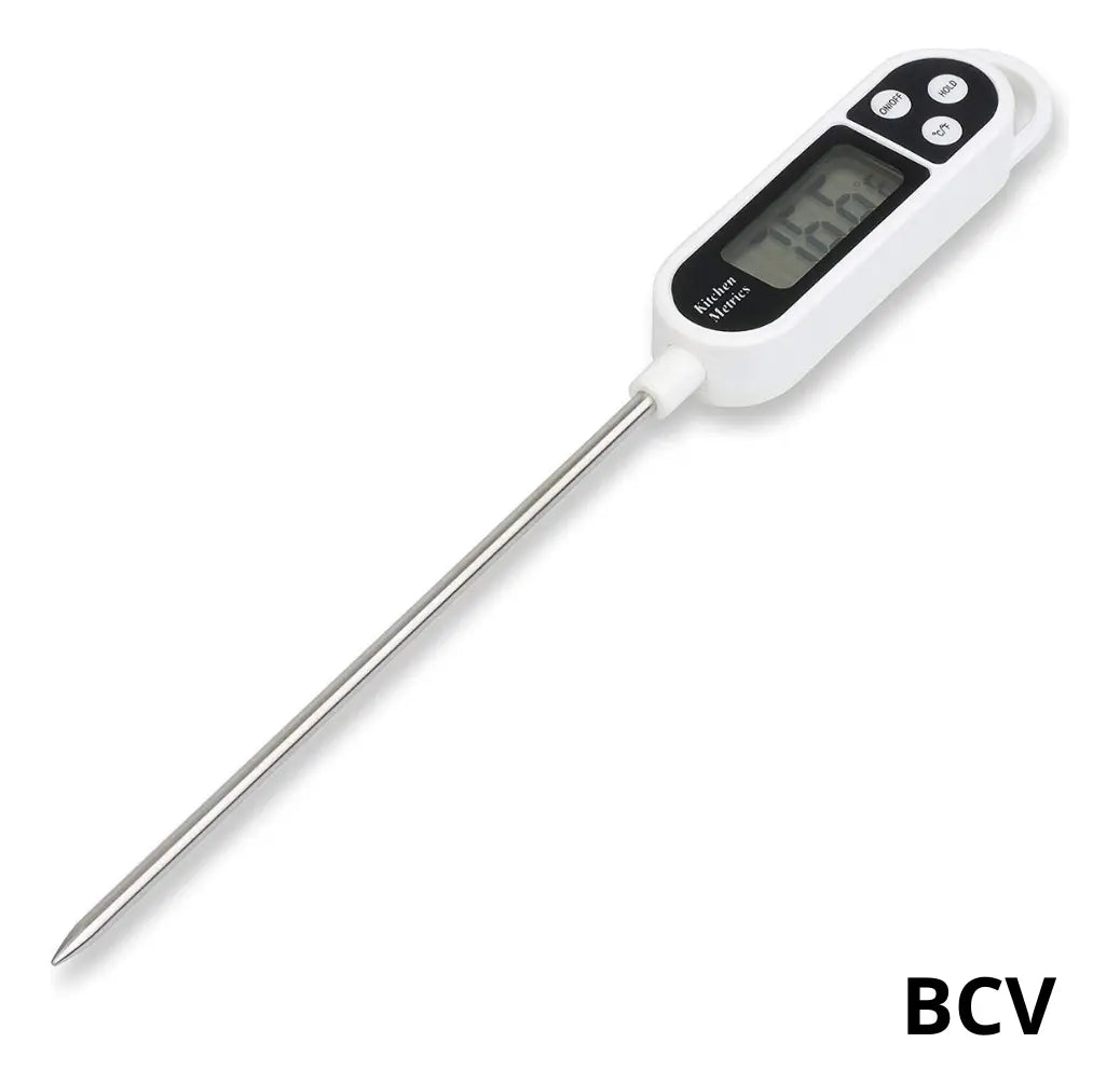 Termómetro Digital de Cocina TP300 con Sonda de Acero Inoxidable (Blanco)
