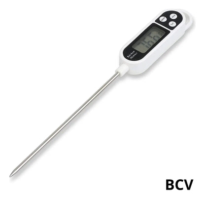 Termómetro Digital de Cocina TP300 con Sonda de Acero Inoxidable (Blanco)
