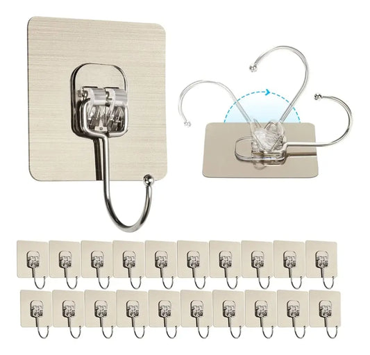 Ganchos Adhesivos Para Pared Colgar Resistentes 5 Unidades