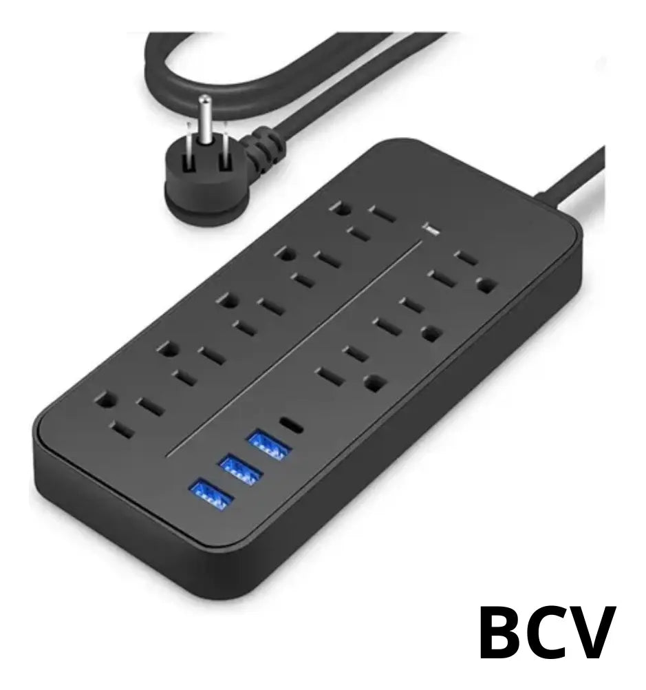 Regleta Electrica 12 Toma Universal Puerto Usb Puerto C 110v