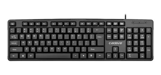 Teclado Alambrico De Cable Computadora Pc Puerto Usb Cadeve