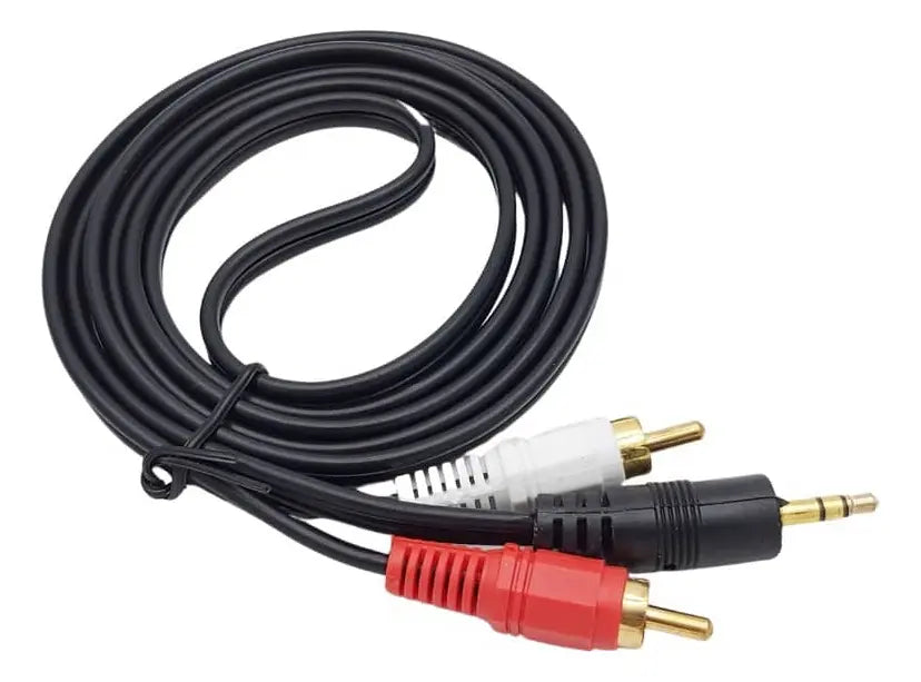 Cable Audio Dos Rca - Plug Auxiliar 3.5mm Macho Macho 3m