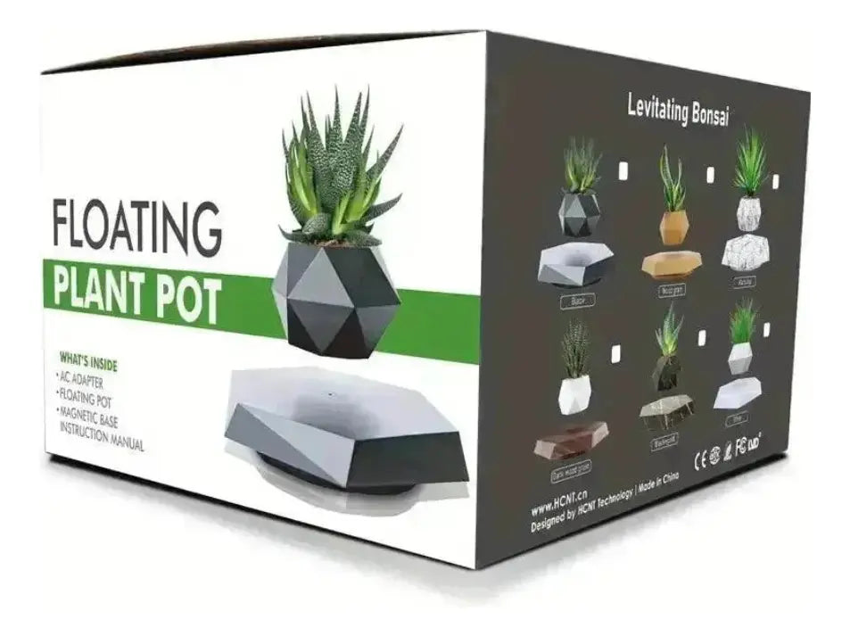 Maceta Flotante Matero Magnetico Levitacion Para Planta