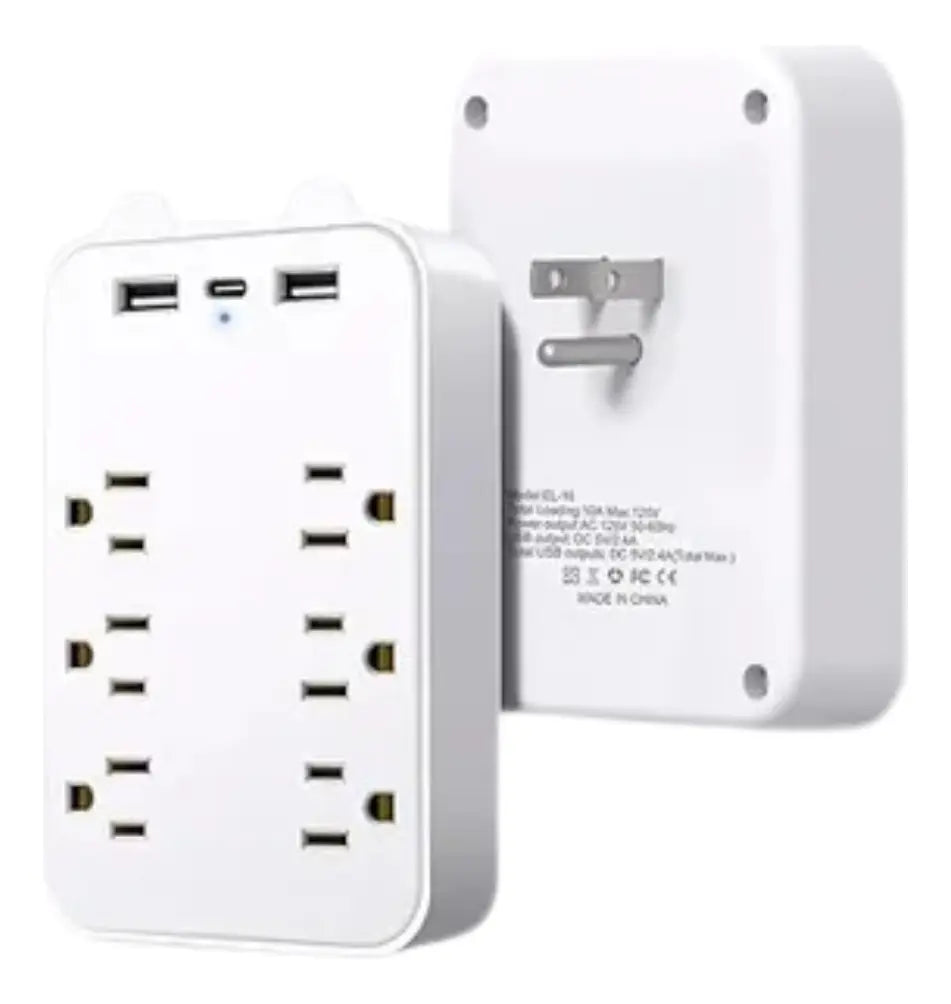 Regleta Electrica 8 Tomas Universal Puerto Usb Puerto C 110v