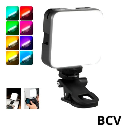 Aro De Luz Led Panel Selfie Para Celular Portátil Recargable