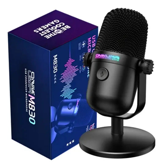 Microfono Gaming M830 Condensador Usb Onikuma Rgb