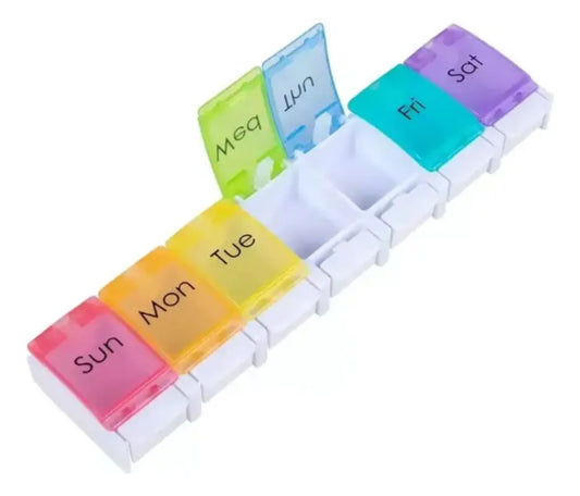 Pastillero Semanal Organizador 7 Dias Semanario Estuche