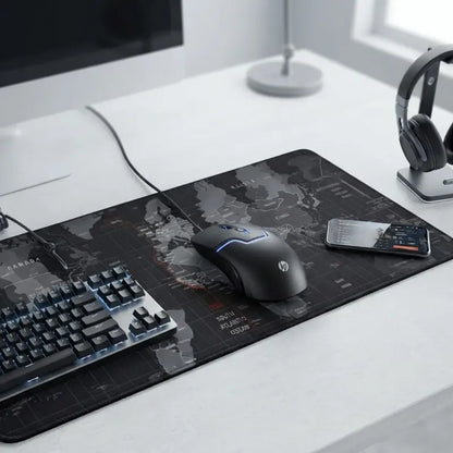Mouse Gamer Hp Rgb + Mousepad Antideslizante Combo Pc