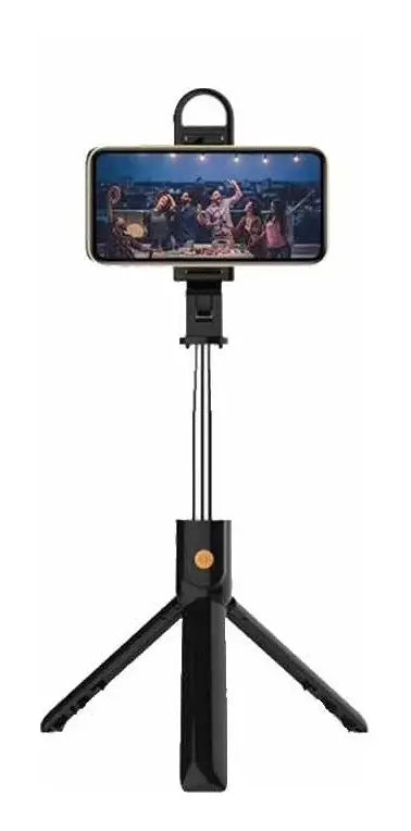 Trípode Monopod Extensible Con Luz Bluetooth Soporte Telefon