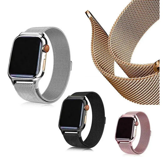 Correa de Malla Magnética Milanese para Apple Watch y Smartwatch