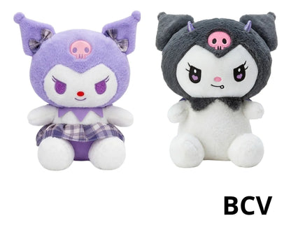 Peluche Afelpado Kuromi Detalle Muñeco 25cm Premium Kawaii