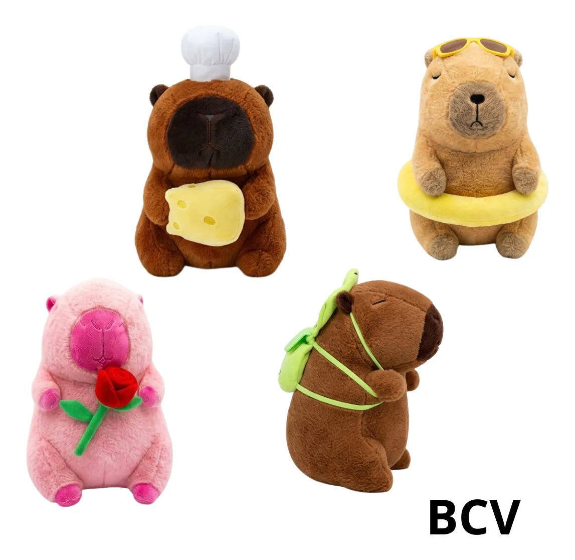 Peluche Afelpado Kapibara Detalle Muñeco 25cm Premium Kawaii