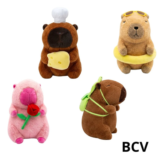 Peluche Afelpado Kapibara Detalle Muñeco 25cm Premium Kawaii