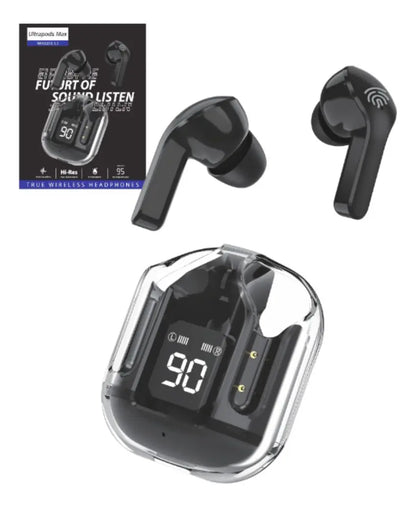 Audífonos Inalámbrico Ultrapods Max Bluetooth 5.3 Recargable (Diseño Transparente)