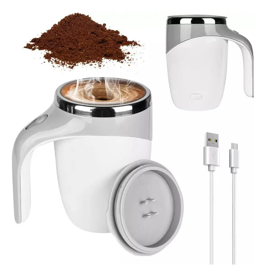 Taza Eléctrica Vaso Mezcladora Automática Recargable Café