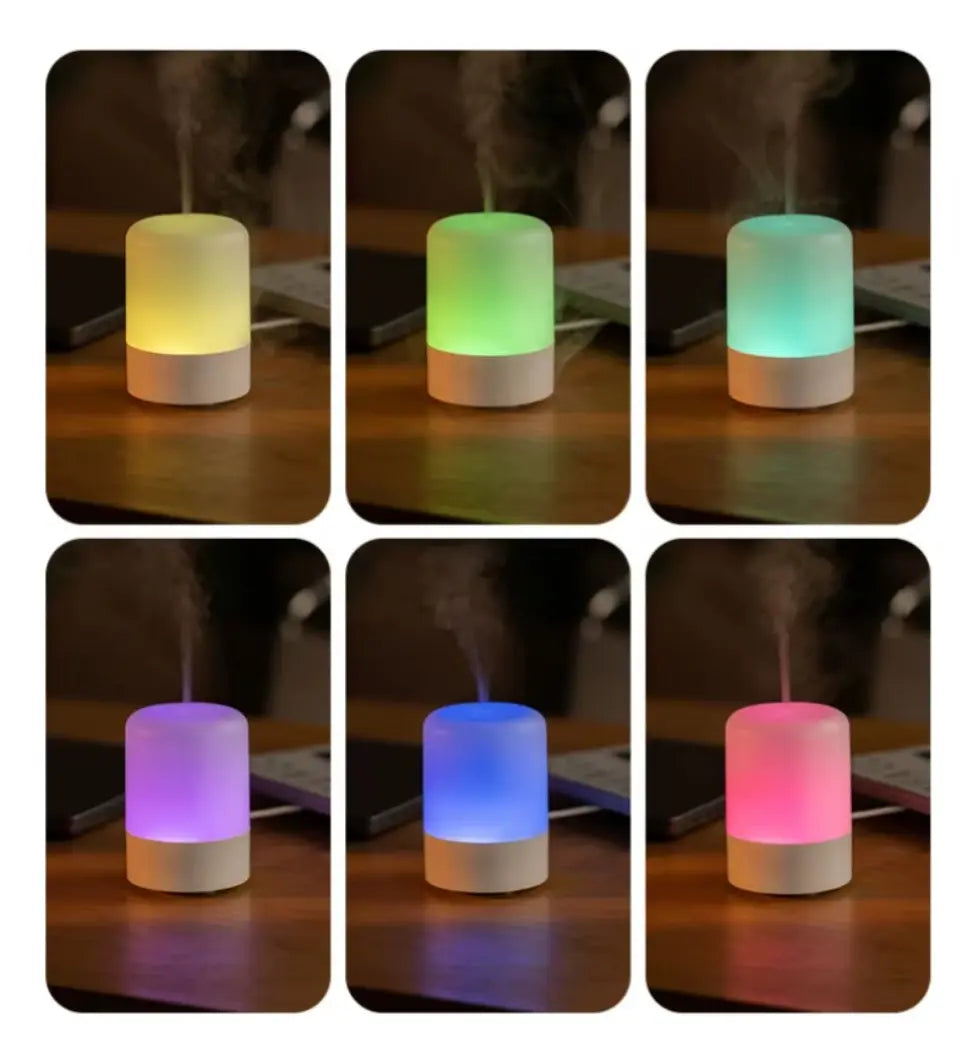 Humidificador Linterna 120ml Rgb Difusor Con Esencia Regalo