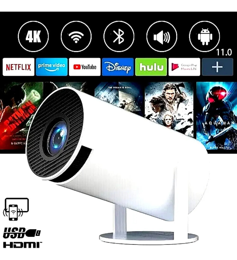 Proyector Video Beam Gamer Ultra HD (Diseño Especial con Control)