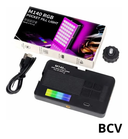 Luz Led Panel Para Celular Selfie Portatil Recargable M140