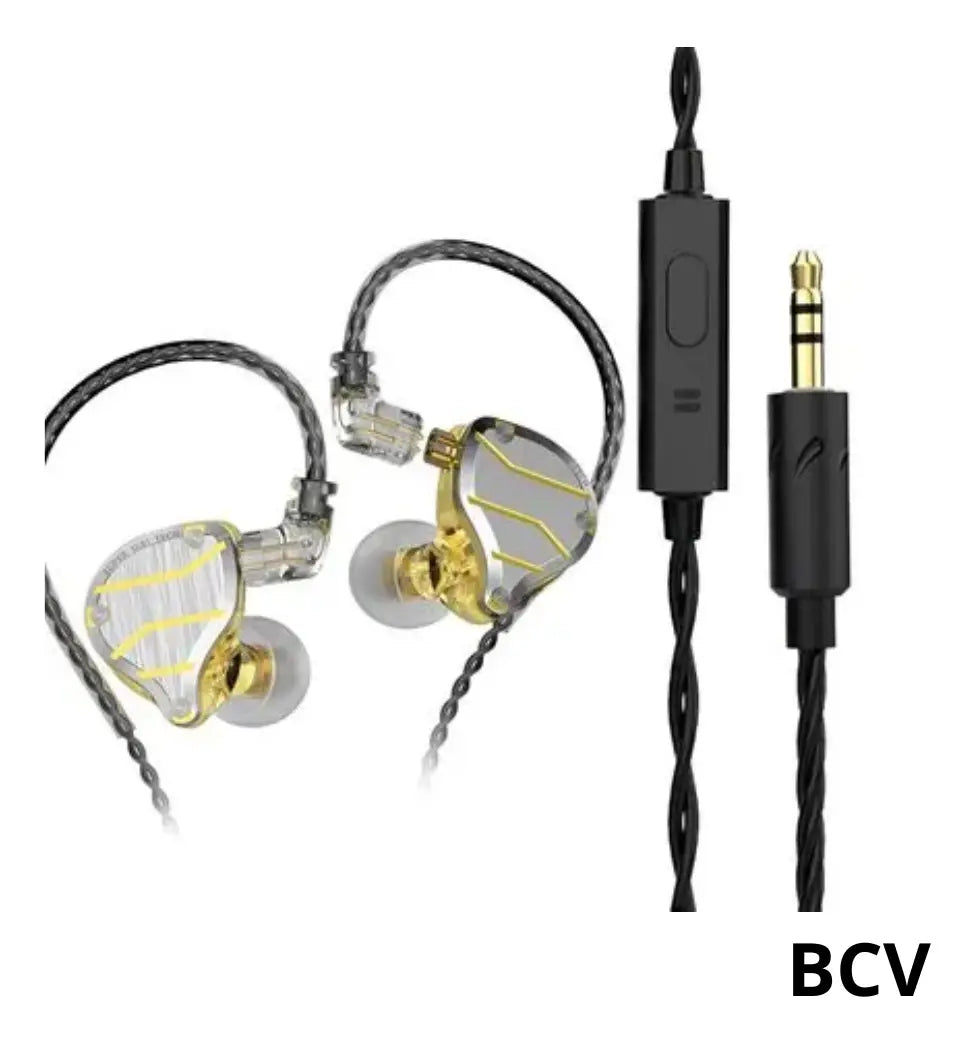 Audífonos Alámbricos Qkz Hi7t Ergonómicos In-ear Deportivos