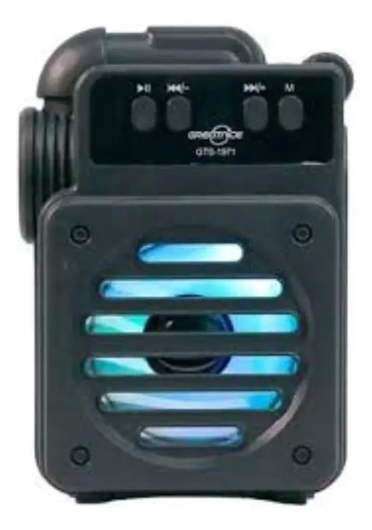 Corneta Bluetooth Portátil Greetince con Luces LED Dinámicas