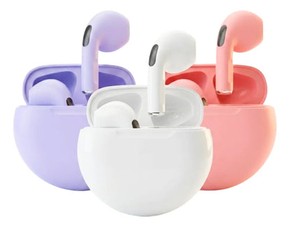 Audifonos Inalambricos Bluetooth 6 Pro Recargables Wireless