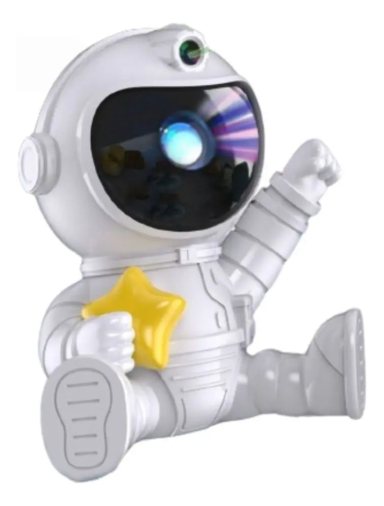 Lampara Astronauta Proyector Galaxia Rgb 360 Control Remoto