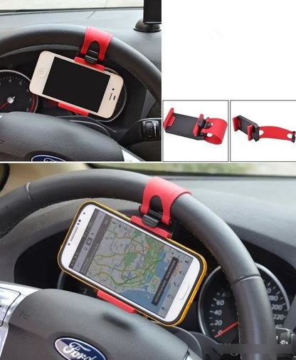 Porta Celular Base Gps Volante Carro Moto Bicicleta