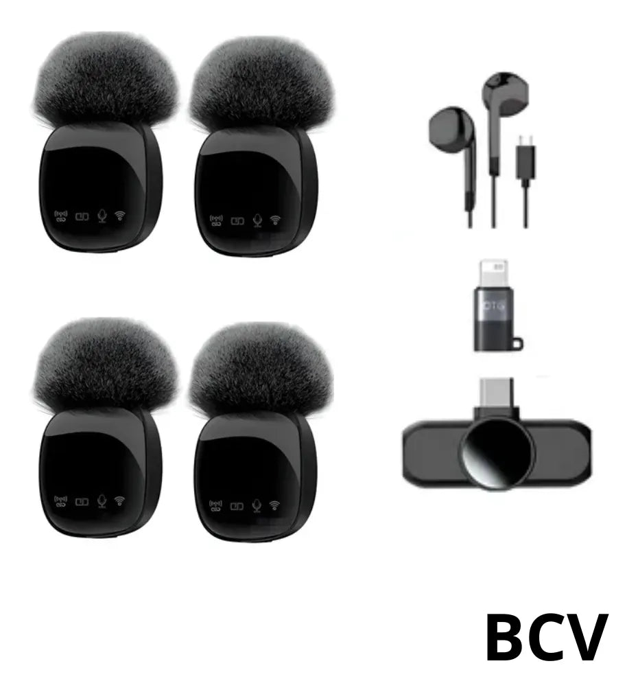 Set 4 Microfonos Inalambrico Cancelacion Ruidotipo C iPhone