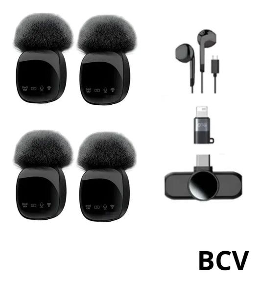 Set 4 Microfonos Inalambrico Cancelacion Ruidotipo C iPhone