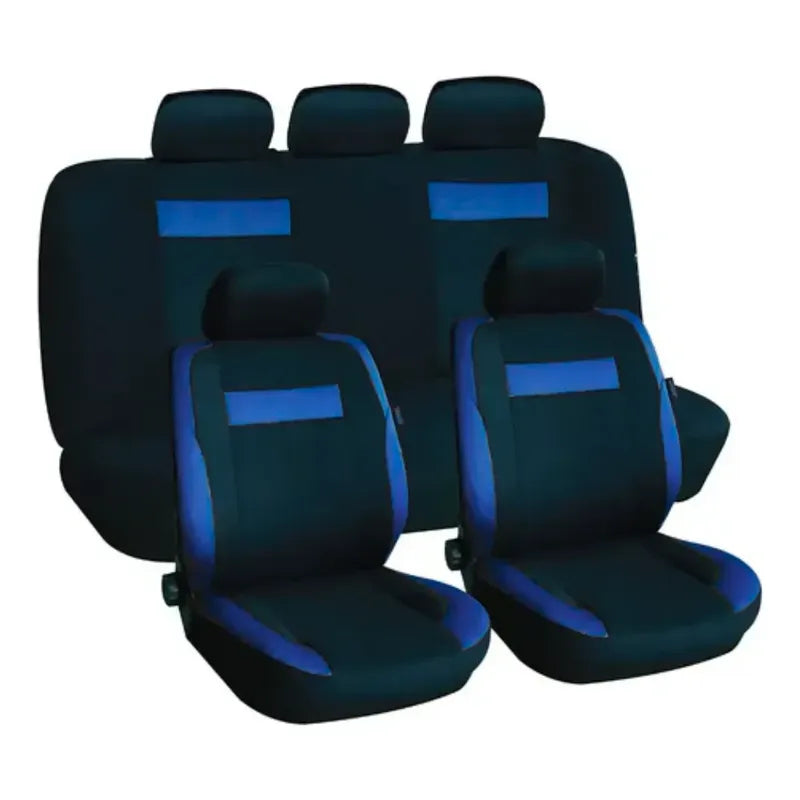 Forro De Asiento Para Carro Funda Semi Cuero Universal Azul
